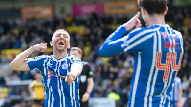 Kilmarnock midfielder Greg Kiltie celebrates