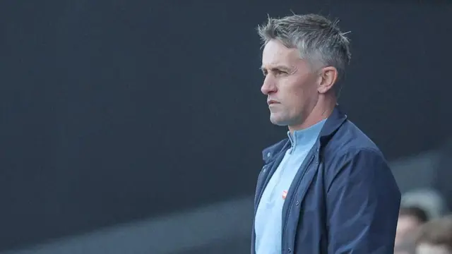 Kieran McKenna on the sideline watching his Ipswich side