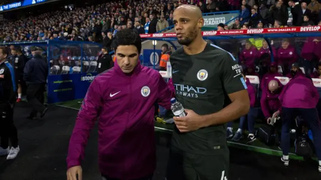 Mikel Arteta and Vincent Kompany