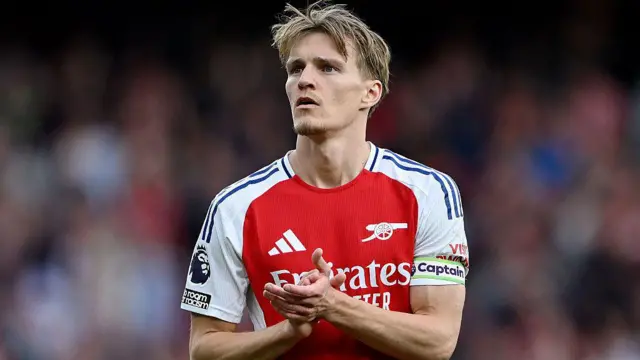 Arsenal captain Martin Odegaard