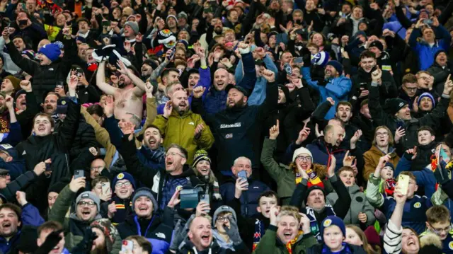 Scotland fans at Hampden