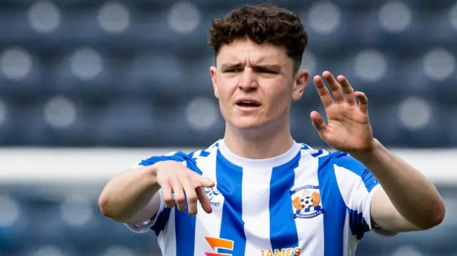 Bobby Wales playing for Kilmarnock