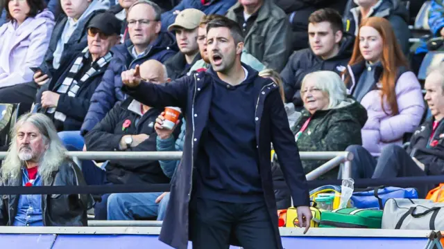 Alan Sheehan on the touchline 