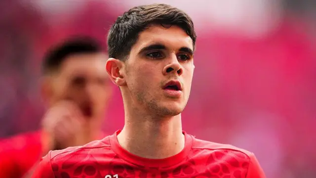 Kosta Nedeljkovic playing for RB Leipzig