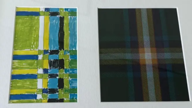 The Spirit of Brazil tartan drawing and design