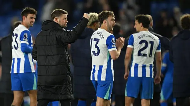Fabian Hurzeler and his players