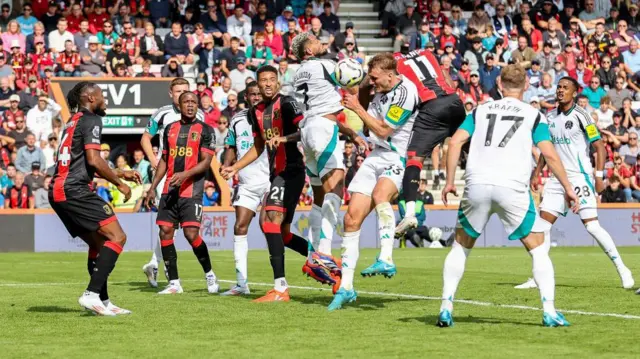 Dango Ouattara's header for Bournemouth against Newcastle