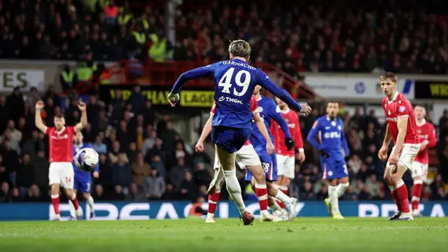 Alejandro Garnacho of Chelsea scores his team's third goal 