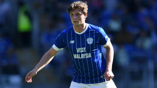 Cardiff City defender Will Fish in action