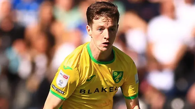 Kellen Fisher in action for Norwich City