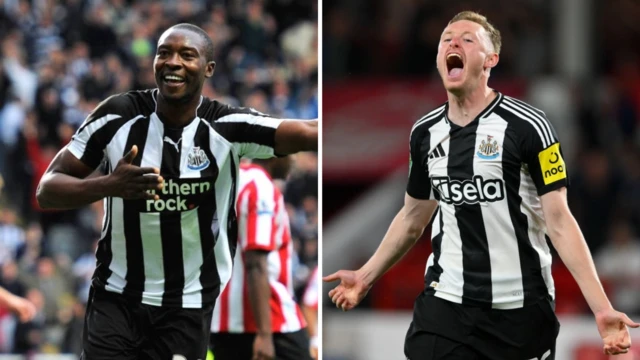 Shola Ameobi and Sean Longstaff