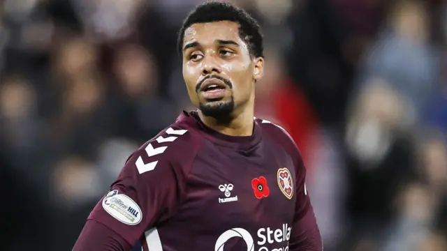 Hearts' record signing Ageu is out with a torn hamstring