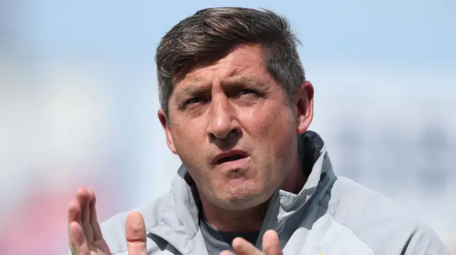 Glentoran manager Declan Devine