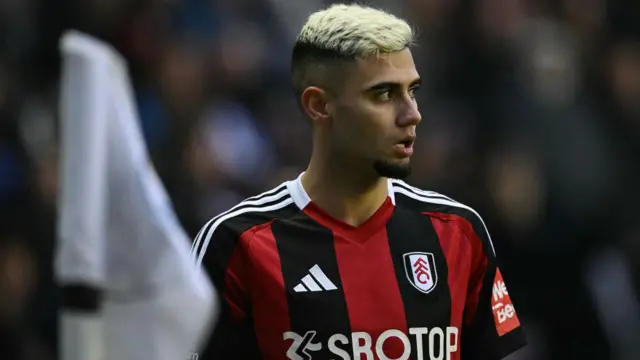 Andreas Pereira takes a corner