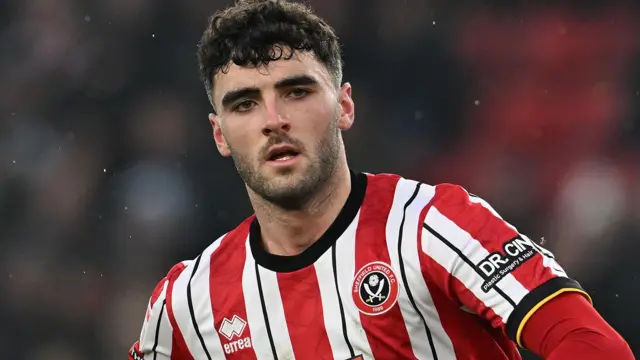 Tom Cannon in action for Sheffield United