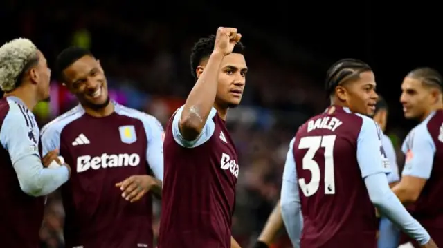 Ollie Watkins celebrating