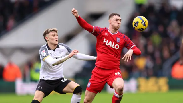 Derby County v Ipswich Town action image