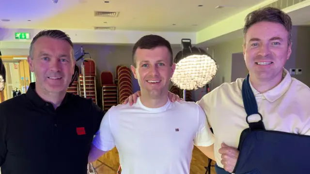 Oisin McConville, Niall McDonnell and Thomas Niblock