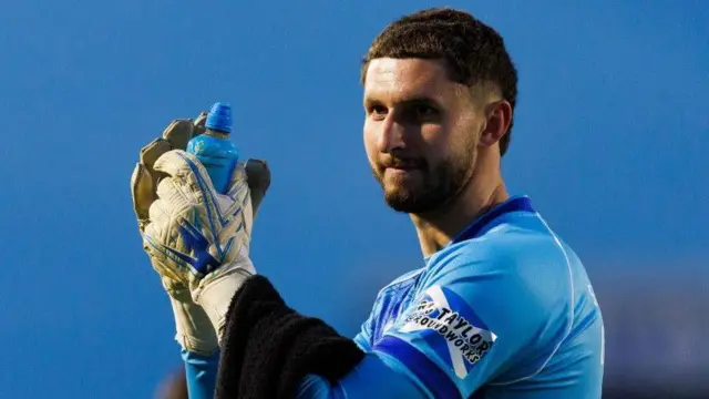 Aston Oxborough after playing for Dunfermline Athletic 