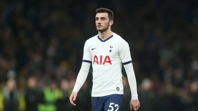 Troy Parrott in action for Tottenham