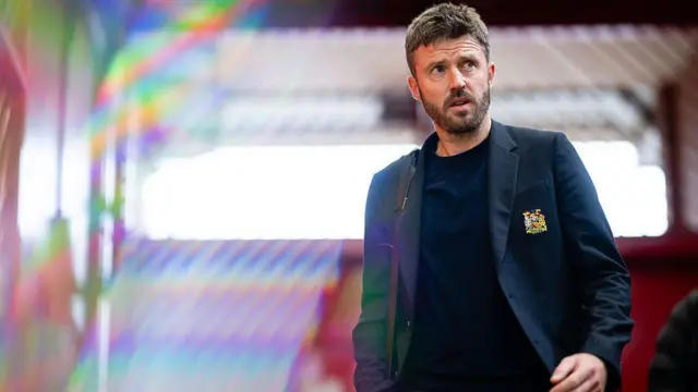 Michael Carrick arrives at Old Trafford