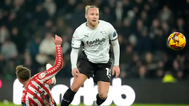  Lars-Jorgen Salvesen in action for Derby