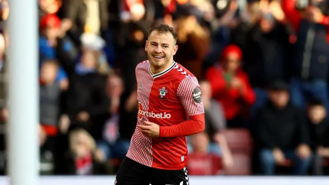 Ryan Fraser celebrates scoring goal against Walsall