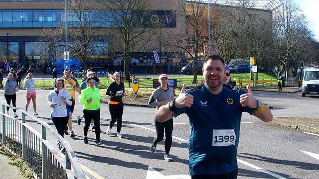 Runners in the Wolverhampton 10k race