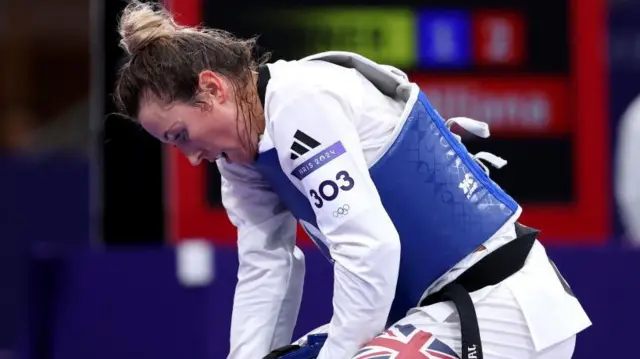 Jade Jones in despair after his Olympic defeat