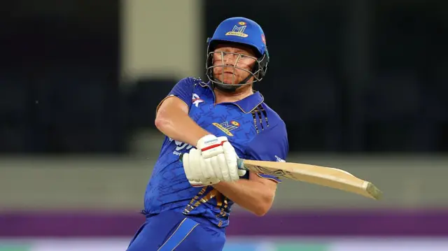MI Emirates opener Jonny Bairstow plays a shot