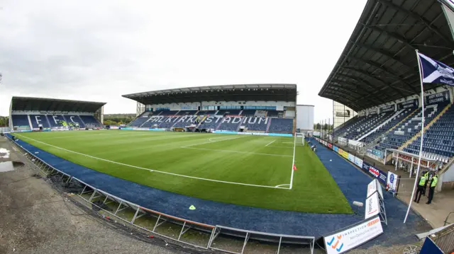 A general view of the Falkirk Stadium