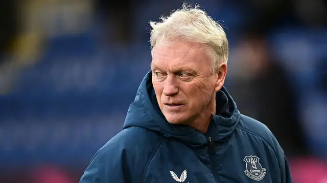 David Moyes looks back thoughtfully before match