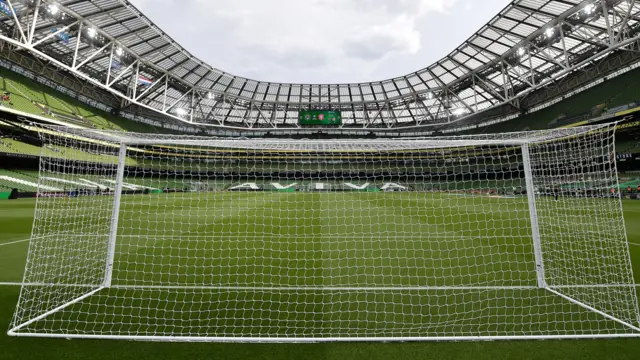 General view inside Aviva stadium