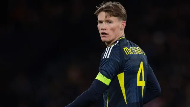 Scott McTominay in action for Scotland