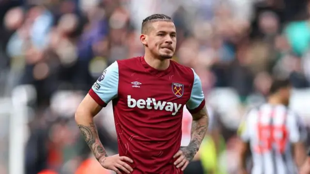 Kalvin Phillips looks on dejected