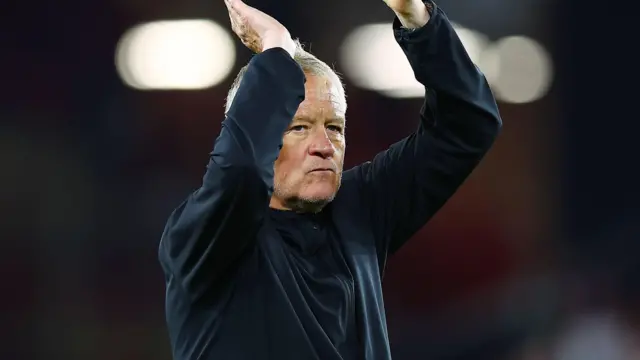 Chris Wilder clapping