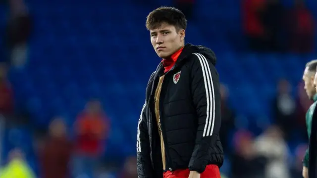 Rubin Colwill on Wales duty earlier this month 