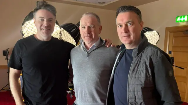 Thomas Niblock, Ross Carr and Oisin McConvile