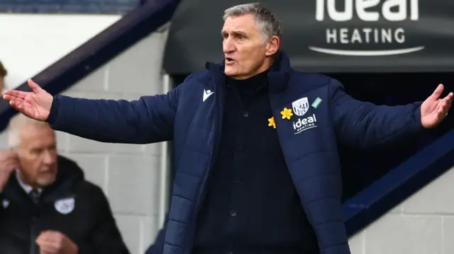 West Bromwich Albion boss Tony Mowbray