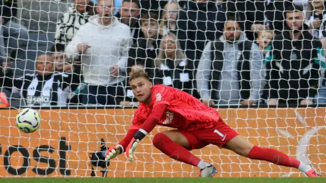 Bart Verbuggen in goal for Brighton