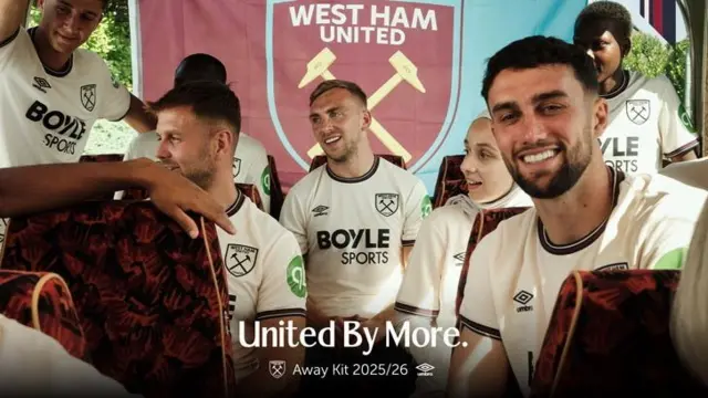 West Ham away kit launch
