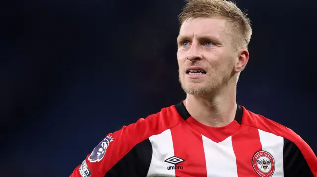 Ben Mee in action for Brentford