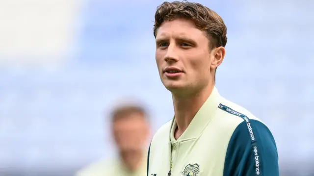 Will Fish wearing Cardiff City's training kit.