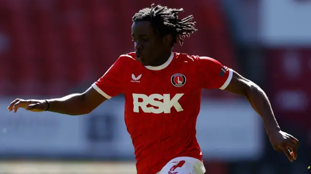 Tyreece Campbell in action for Charlton