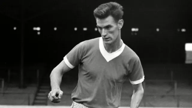 Alan Peacock pictured in Middlesbrough kit in 1961