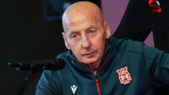 Mickey Thomas speaks to the media