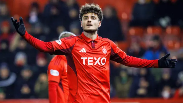 Dante Polvara in action for Aberdeen