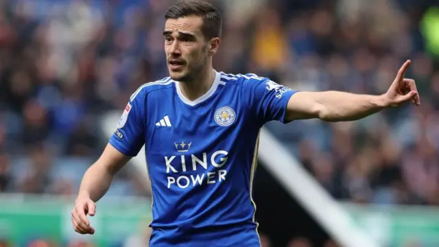 Harry Winks in action for Leicester City