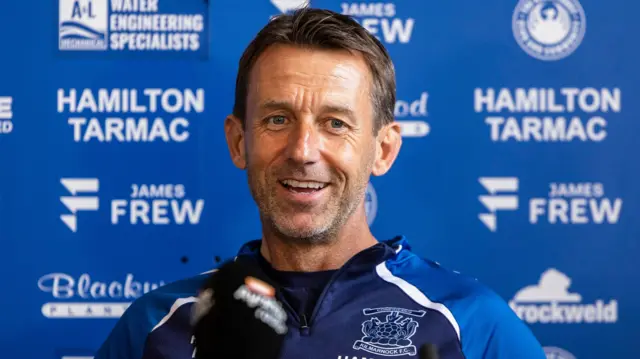 Neil McCann in a press conference