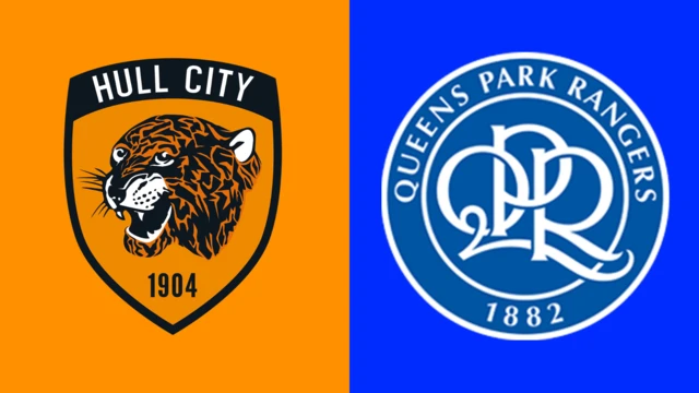 Hull City and Queens Park Rangers club badges